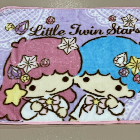 Sanrio Smiles Little Twin Stars Small Blanket Shawl Kawaii Cutecore Harajuku Y2k - Picture 2 of 6
